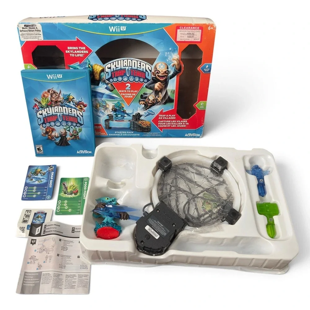 Skylanders Trap Team Wii U Starter Pack Activision Snap Shot Figure READ